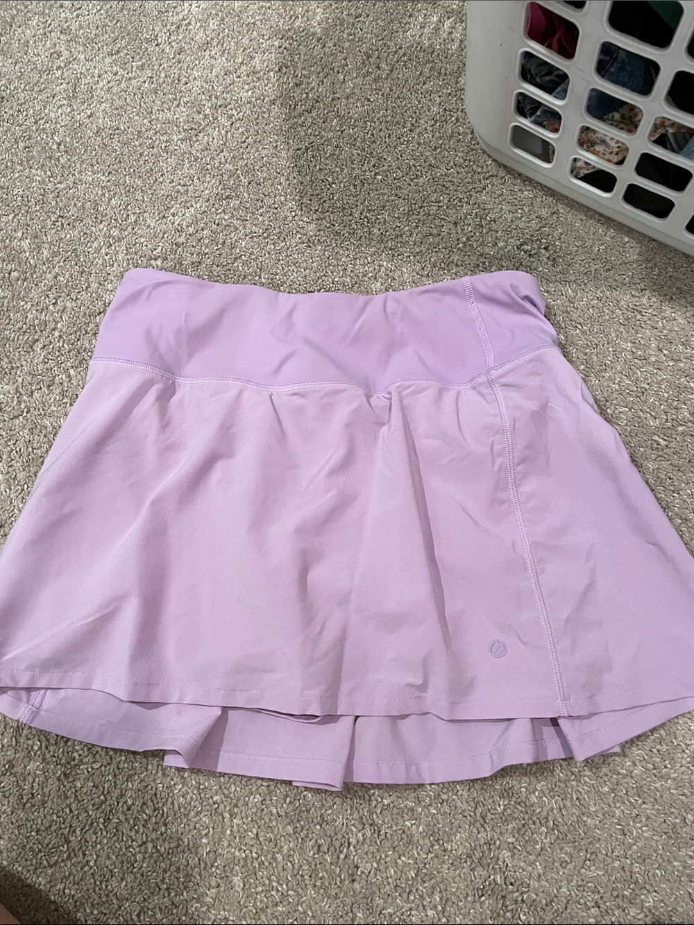 Lilac Active Tennis Skirt with Built in Shorts